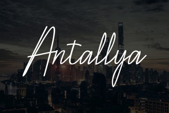 Antallya Font: Elegant Script for Digital Marketing