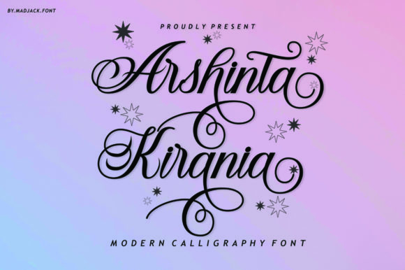 Arshinta Kirania Font for Web Design