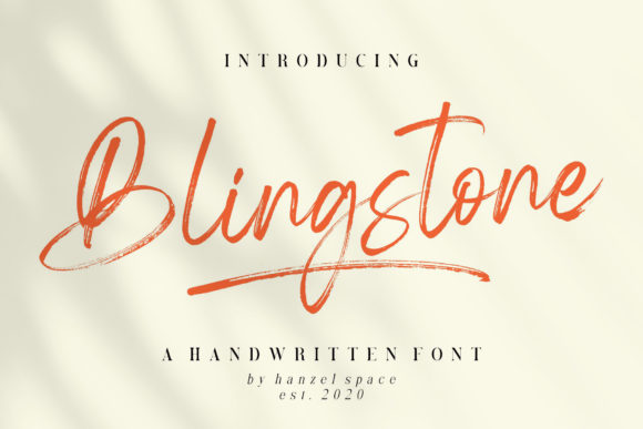 Blingstone Font for Web Design