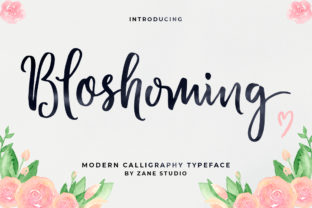 Bloshoming: A Modern Script Font