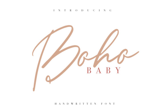 Boho Baby Font for Creative Makers