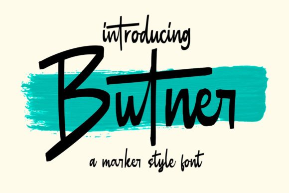 Butner: A Handwritten Font for Creative Projects