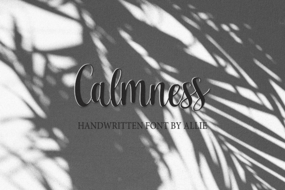 Calmness Font: Elegant Script for Digital Design