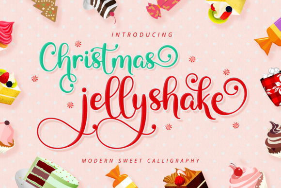 Christmas Jellyshake Font for Creative Projects
