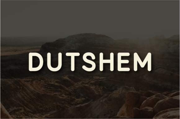 Dutshem Font for Business Branding