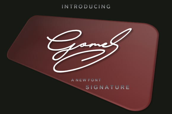 Gomes Font: A Handwritten Touch for Creative Projects