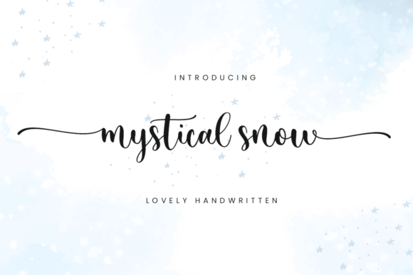 Mystical Snow Font for Elegant Branding