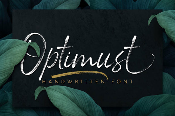 Optimust Font: Elegant Handwritten Style