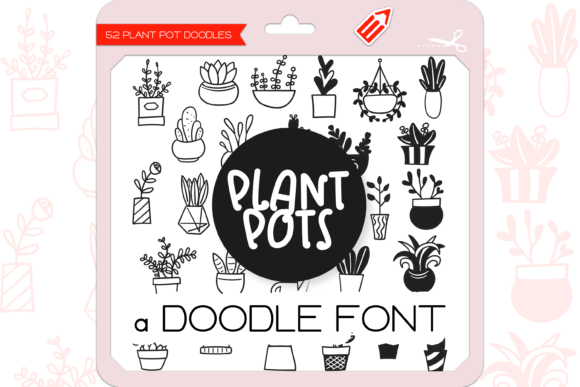 Plant Pots Font for Creative Brands