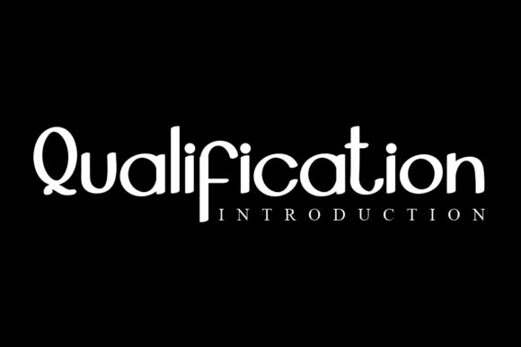 Qualification Font for Clear Campaigns