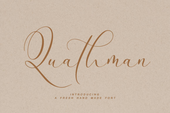 Quathman Font for Elegant Branding