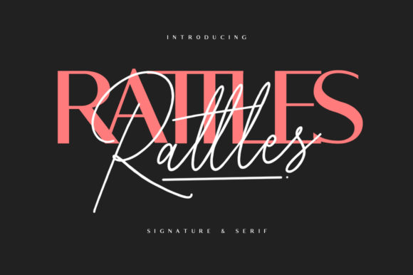 Rattles Font for Editorial Design