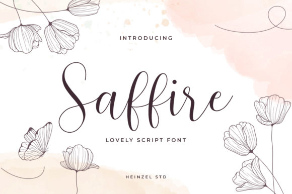 Saffire: A Flowing Handwritten Font
