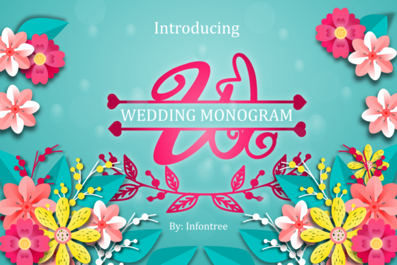 Wedding Monogram Font for Elegant Branding